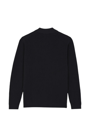 NOWADAYS ribbed-knit zip-up cardigan - Black