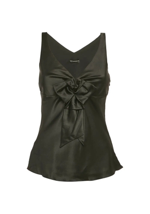 Emporio Armani Pre-Owned bow-detail top - Black