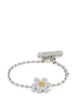 Marni yellow rhinestone daisy bracelet - Silver