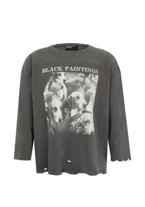 Enfants Riches Déprimés distressed graphic-print T-shirt - Grey
