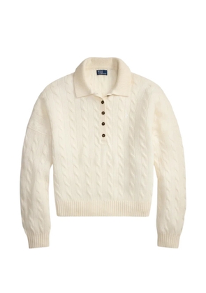 Polo Ralph Lauren cable-knit polo sweater - Neutrals