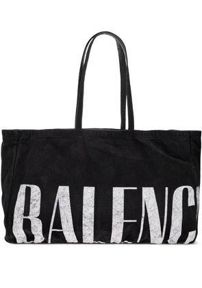 Balenciaga logo-print tote bag - Black