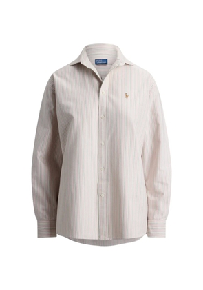 Polo Ralph Lauren striped embroidered-logo shirt - Pink
