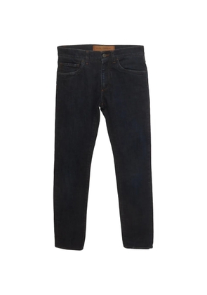 Dolce & Gabbana Pre-Owned logo-patch straight-leg jeans - Blue