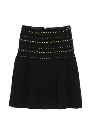 SANDRO bell-embellished mini skirt - Black