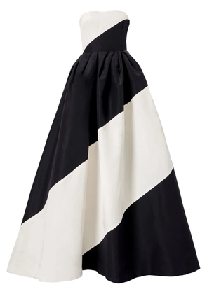 Carolina Herrera strapless two-tone dress - Black
