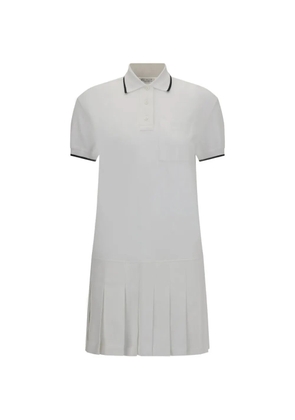 Brunello Cucinelli polo-collar mini dress - White