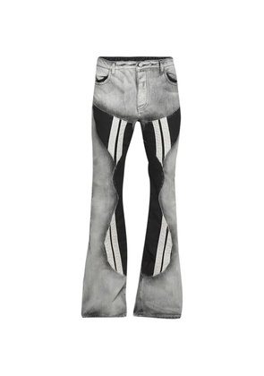 RIVINGTON ROI REBIS Pneuma acid-wash panelled jeans - Grey
