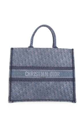 Christian Dior Pre-Owned Book Oblique Denim Large tote bag - Blue