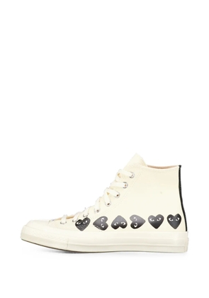 Comme Des Garçons Play Chuck 70 heart-print sneakers - Neutrals