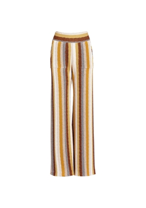 Silvia Tcherassi Colbie striped trousers - Neutrals