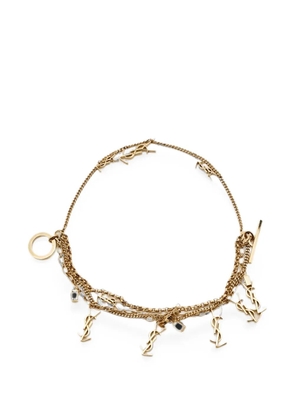 Saint Laurent Pre-Owned Cassandre multi-chains bracelet - Gold