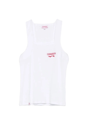 Charles Jeffrey Loverboy logo-embroidered vest - White