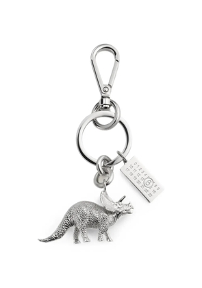 MM6 Maison Margiela dinosaur charm keyring - Silver