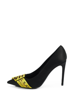 Off-White Pre-Owned Commercial Bow pointed-toe heeled pumps - Black