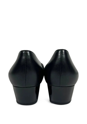 Ferragamo Pre-Owned Vara Bow leather pumps - Black