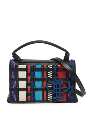 PUCCI Pre-Owned woven-panel cross-body bag - Black