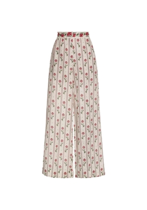 Agua By Agua Bendita Tota Quebrada floral print trousers - Neutrals