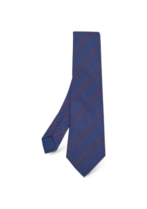 Hermès Pre-Owned diagonal-striped tie - Blue