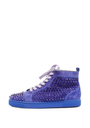 Christian Louboutin Pre-Owned Louis spike-embellished sneakers - Blue