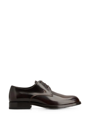 Tod's debossed-logo derby shoes - Brown