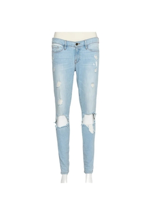FRAME distressed straight-leg jeans - Blue