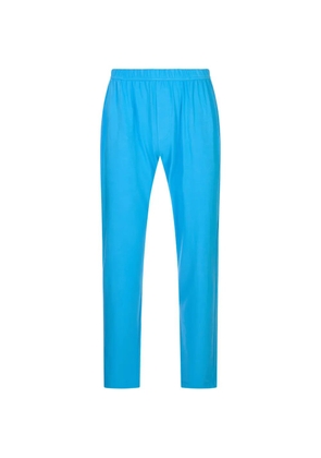 Kiton logo-embroidered pajamas trousers - Blue