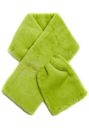 Apparis faux-fur wrap-design scarf - Green