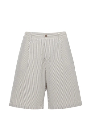 Myths striped cotton shorts - Neutrals