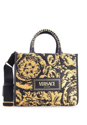 Versace Pre-Owned Athena Barocco Raffia Small tote bag - Black