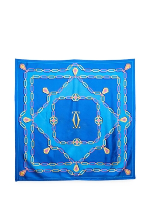 Cartier chain-print scarf - Blue