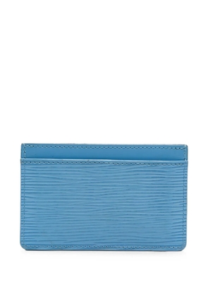 Louis Vuitton Pre-Owned 2020 leather card holder - Blue