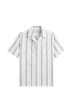 Portuguese Flannel Louro stripe-print short-sleeve shirt - White
