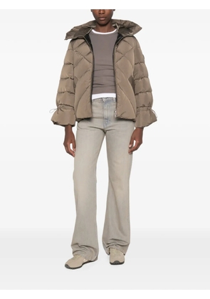 SERGIO MORETTI FIRENZE quilted drawstring-cuff puffer jacket - Green