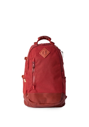 visvim leather-trim backpack - Red