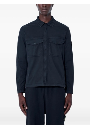 Stone Island button-down chest-pocket shirt - Black