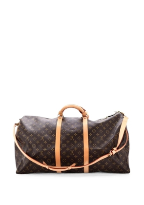 Louis Vuitton Pre-Owned Keepall Bandouliere Bag Monogram Canvas 60 travel bag - Brown