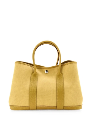 Hermès Pre-Owned Garden Party Toile and Leather 30 tote bag - Yellow