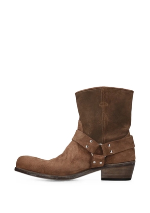 Premiata harness suede boots - Brown