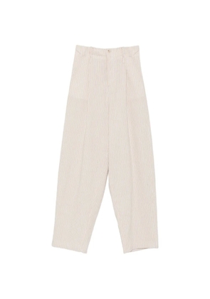 Nº21 striped pleated trousers - Neutrals