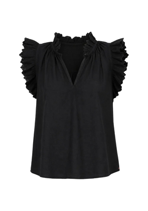 Xirena Bexie ruffled top - Black