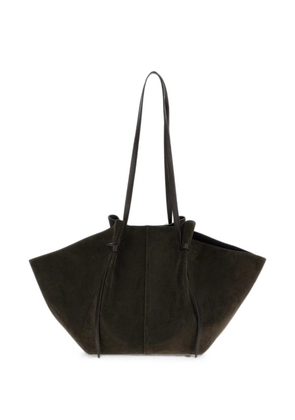 Yuzefi large Mochi suede shoulder bag - Brown