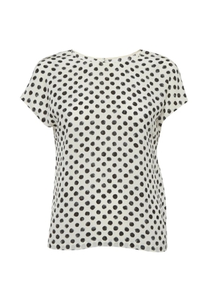 Dolce & Gabbana Pre-Owned Polka-dot silk top - White