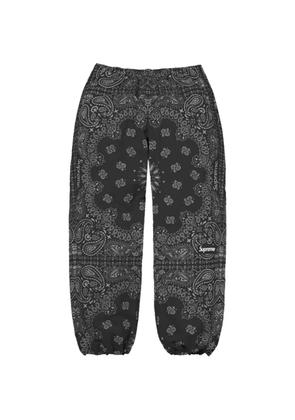 Supreme bandana-print track pants - Black