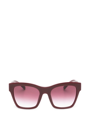 Dolce & Gabbana Eyewear logo-plaque square-frame sunglasses - Red