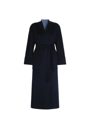 Max Mara reversible belted virgin-wool coat - Blue