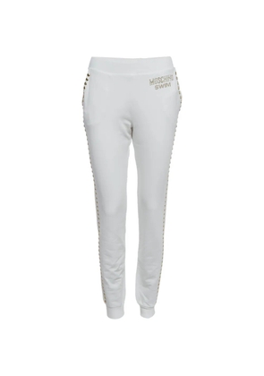 Moschino Pre-Owned studded track pants - White