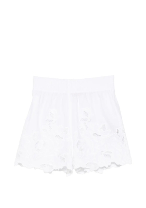 Ermanno Scervino broderie-anglaise scalloped-hem shorts - White