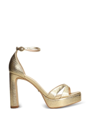 Werner lizard-effect platform sandals - Gold