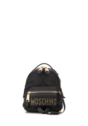Moschino mini studded logo backpack - Black